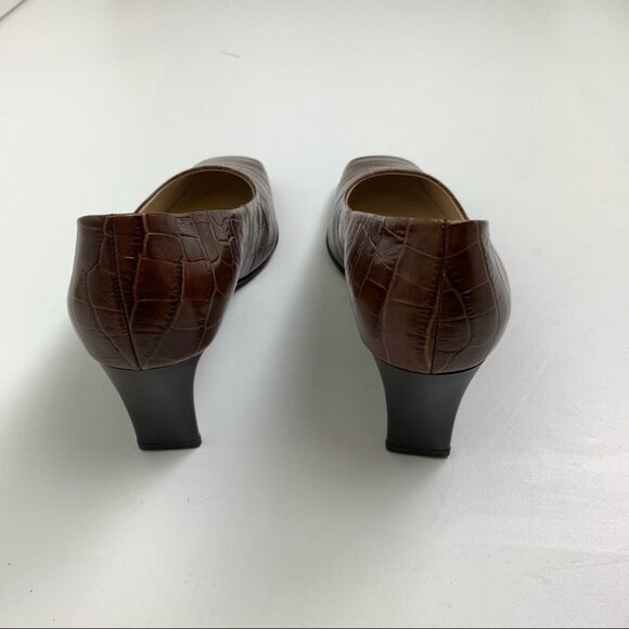 HOGL Crocodile  Caramel Heels - Picture 3 of 8